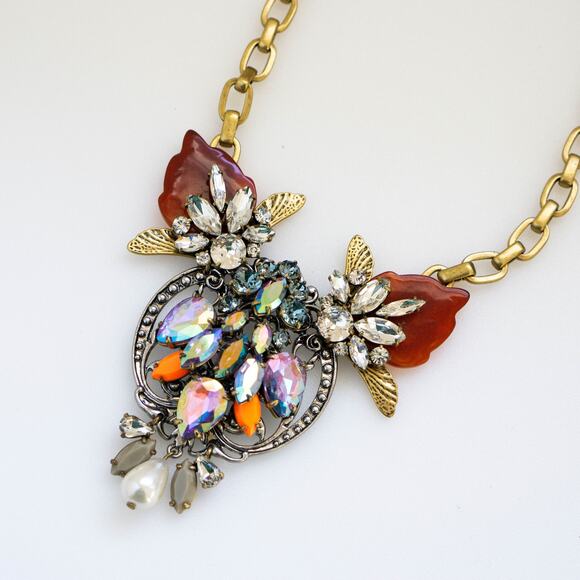 J. Crew Jewelry - J.Crew Crystal Pearl Statement Necklace